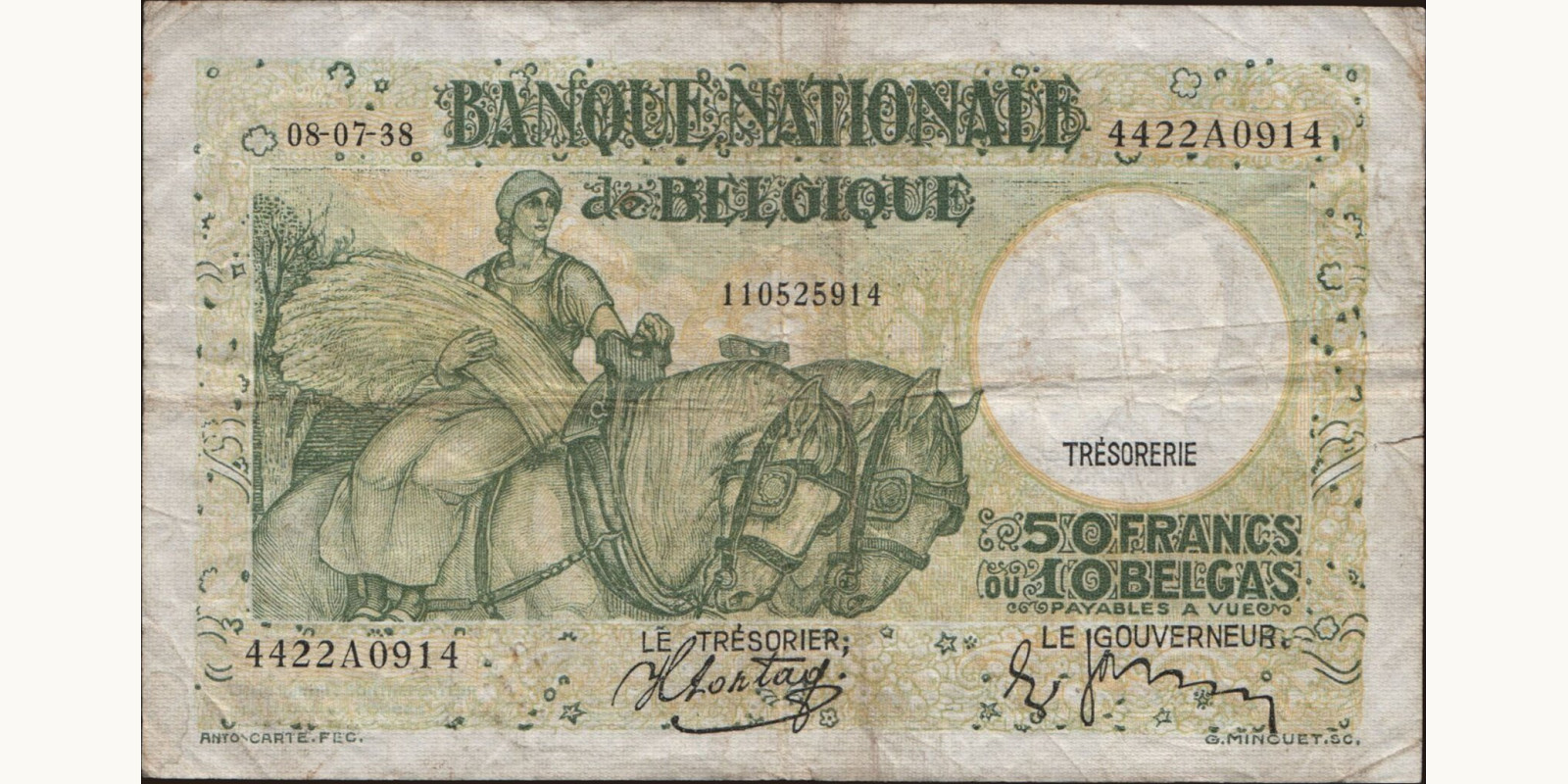 50 franc 1938