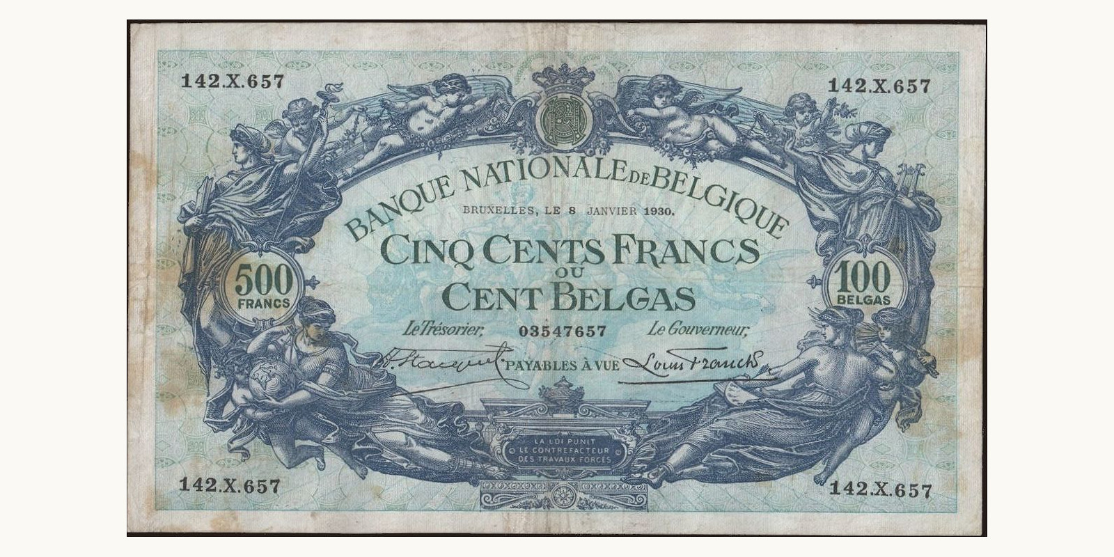 500 franc 1930