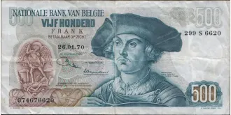 500 franc 1970