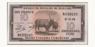 10 franc 1965