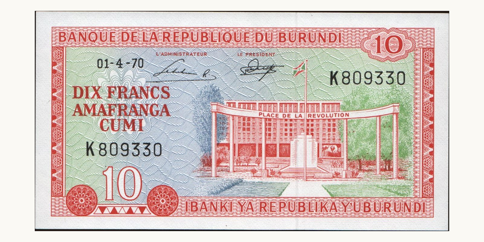 10 franc 1970