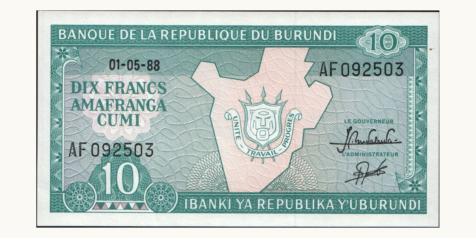 10 franc 1988