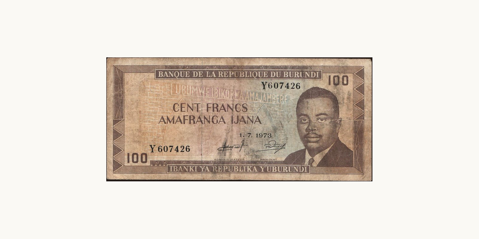 100 franc 1973