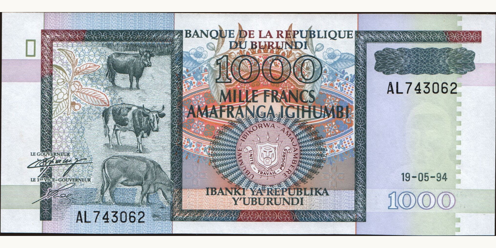 1000 franc 1994