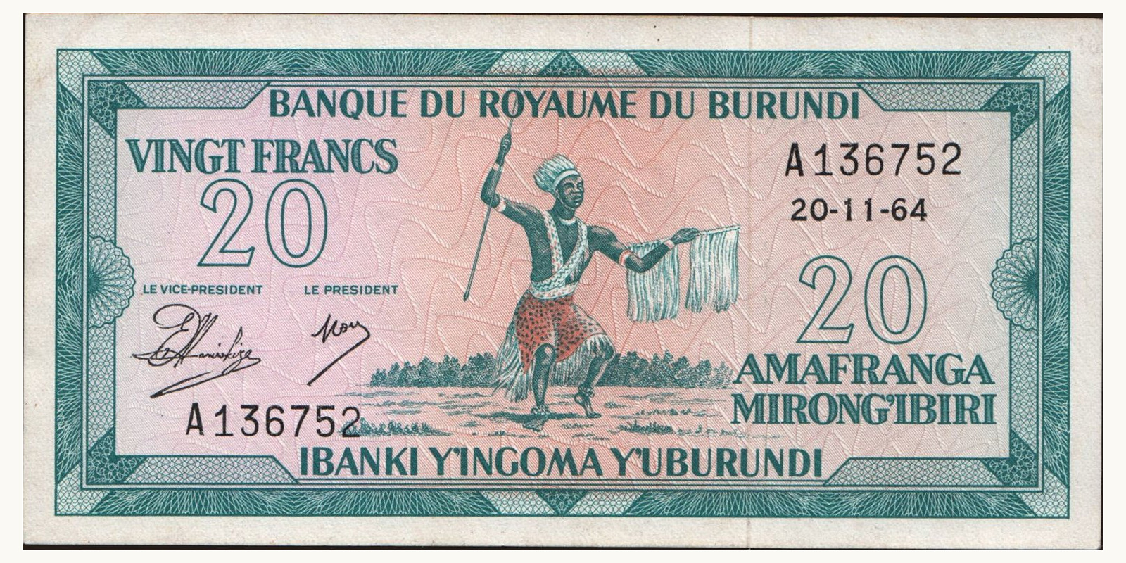 20 franc 1964