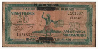 20 franc 1965