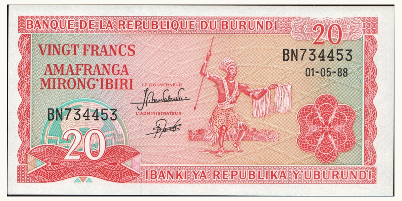 20 franc 1988
