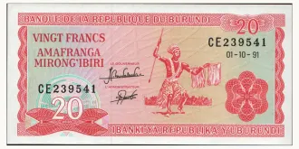 20 franc 1991