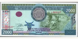 2001 franc 2000