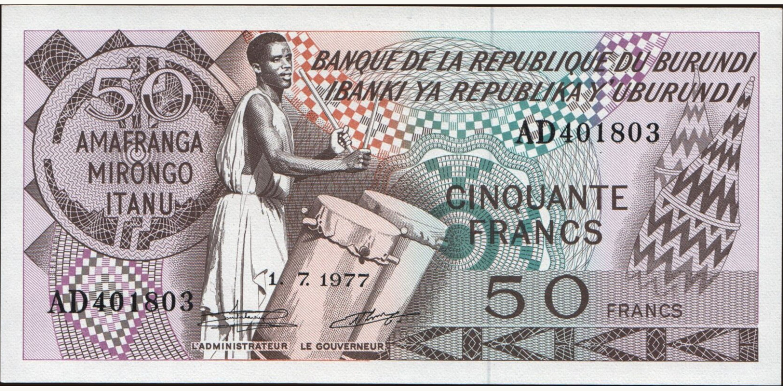 50 franc 1977