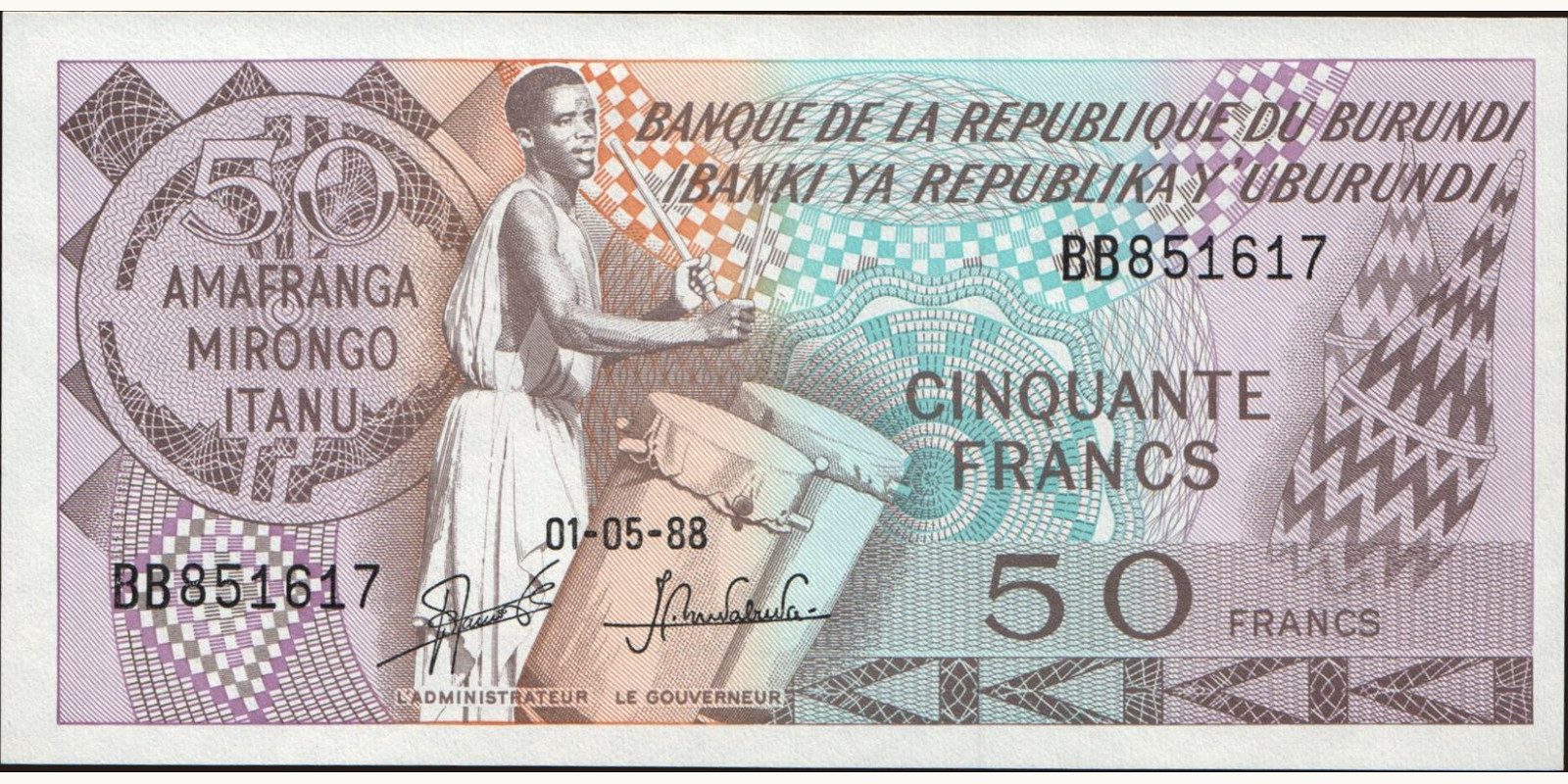 50 franc 1988