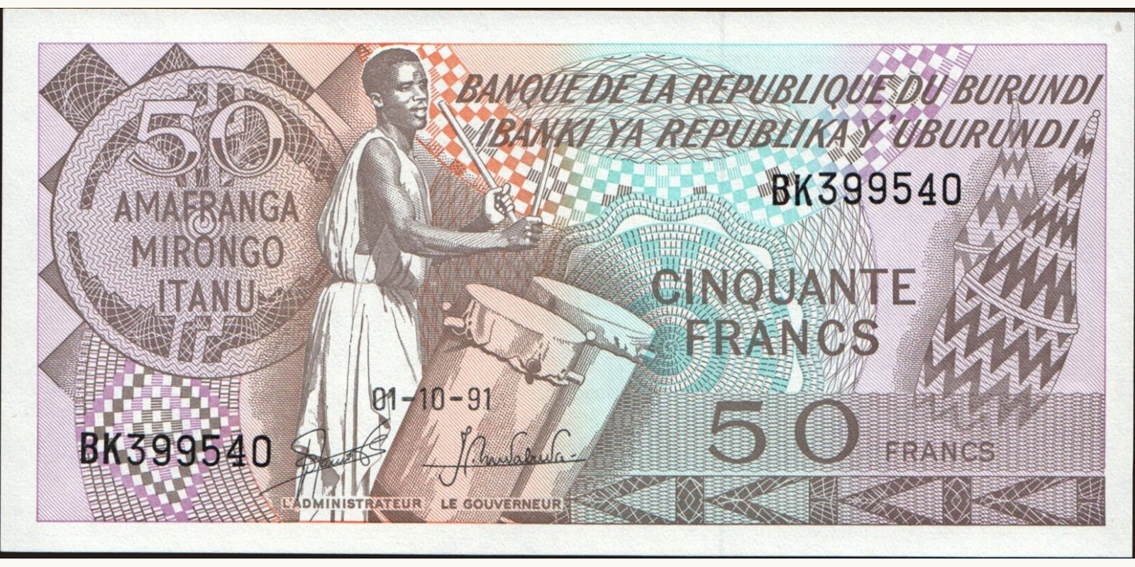 50 franc 1991