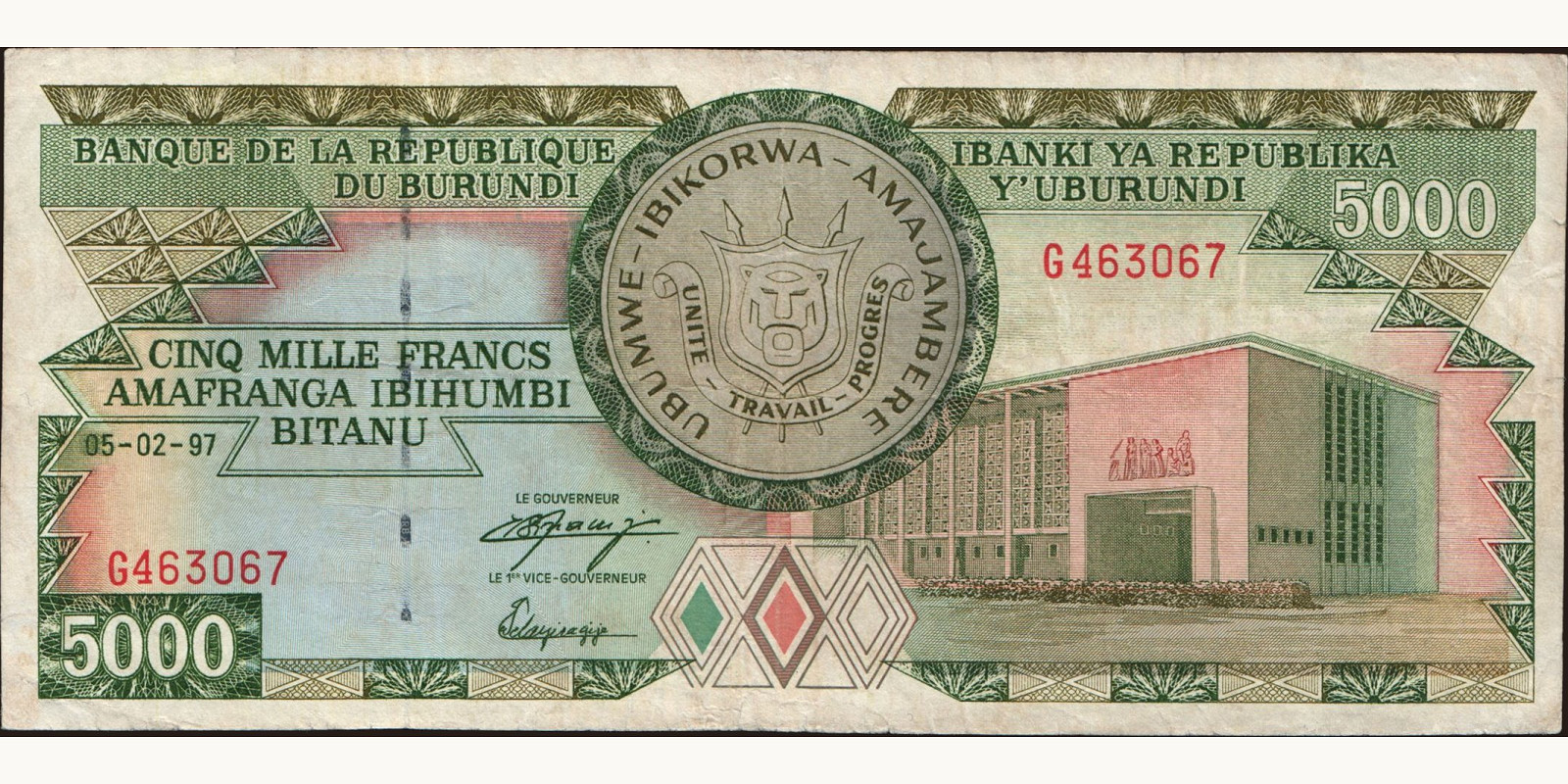 5000 franc 1997