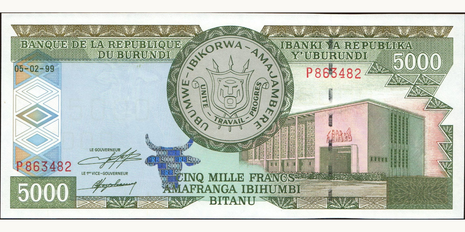 5000 franc 1999