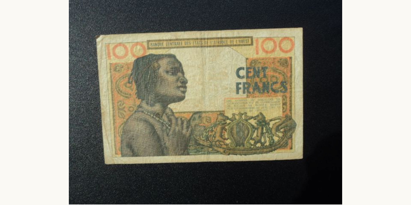 100 franc Benin 1965 — Back side