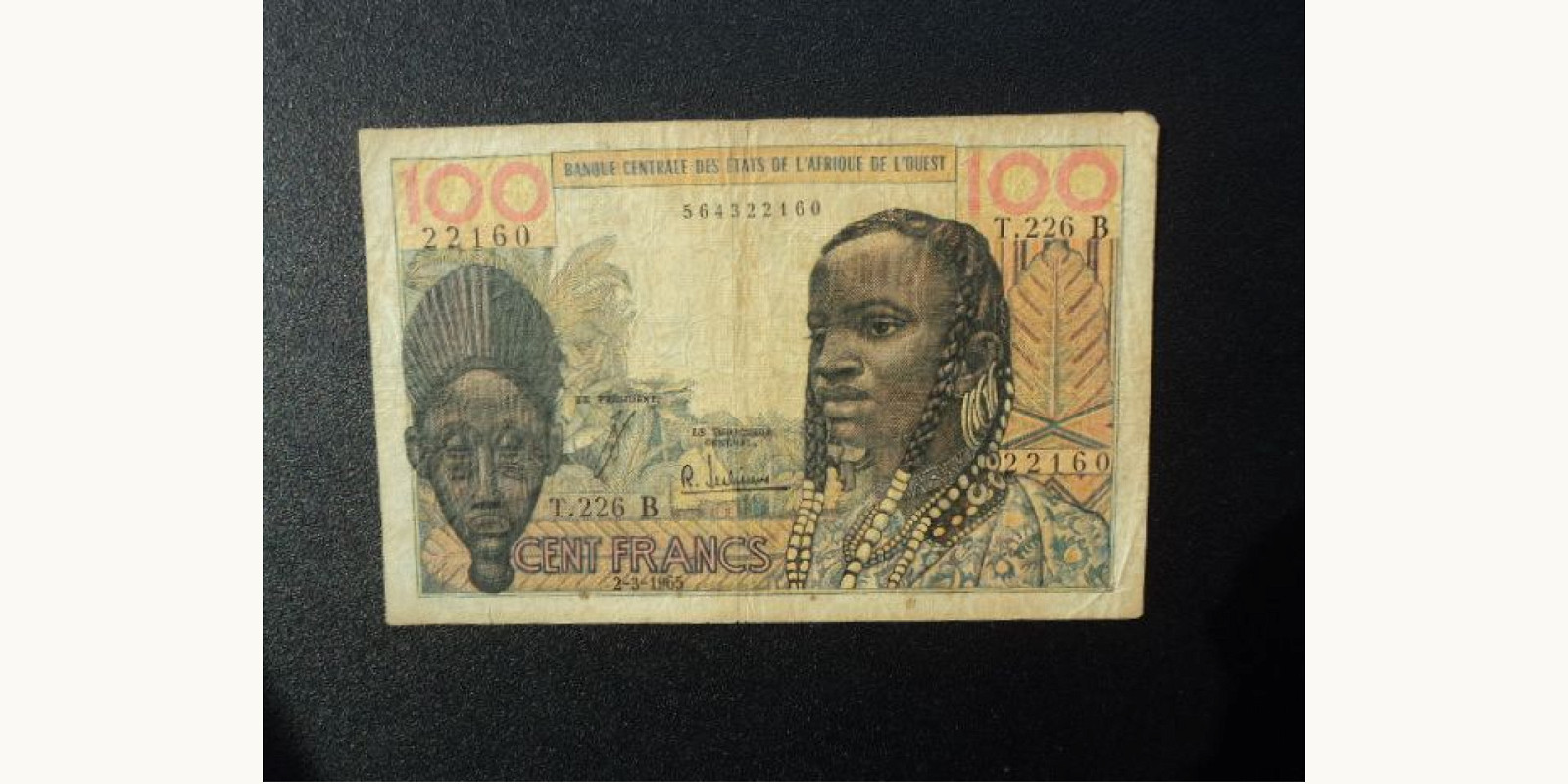 100 franc Benin 1965 — Front side