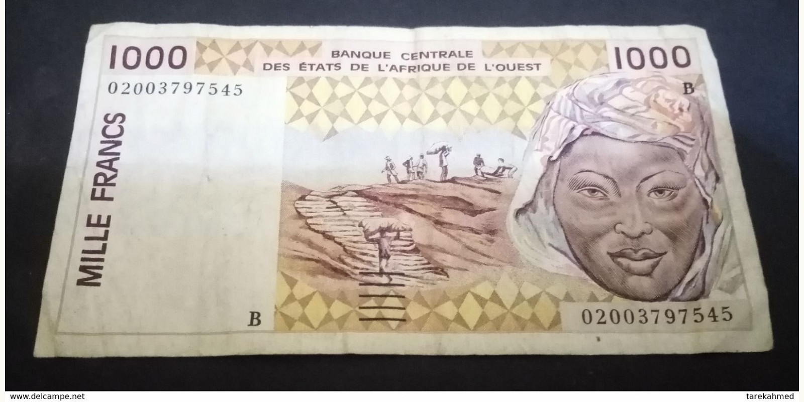 1000 franc Benin 1995 — Front side
