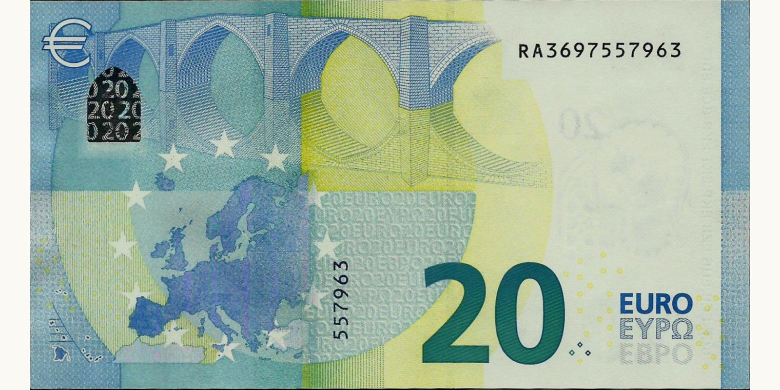 20 Euro Сен-Бартелеми 2015 — Оборотная сторона