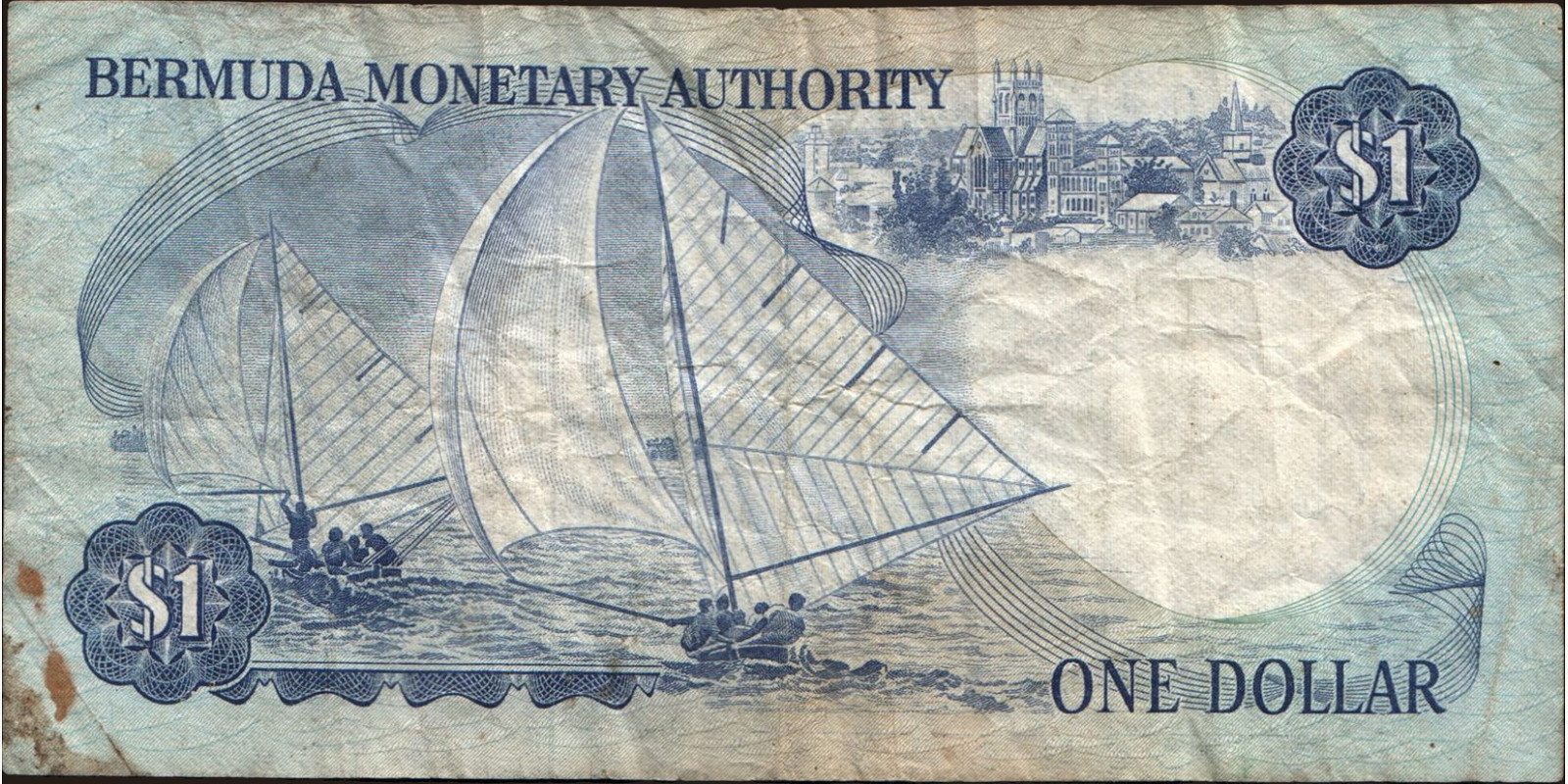 1 dollars Бермудские о-ва 1982 — Оборотная сторона