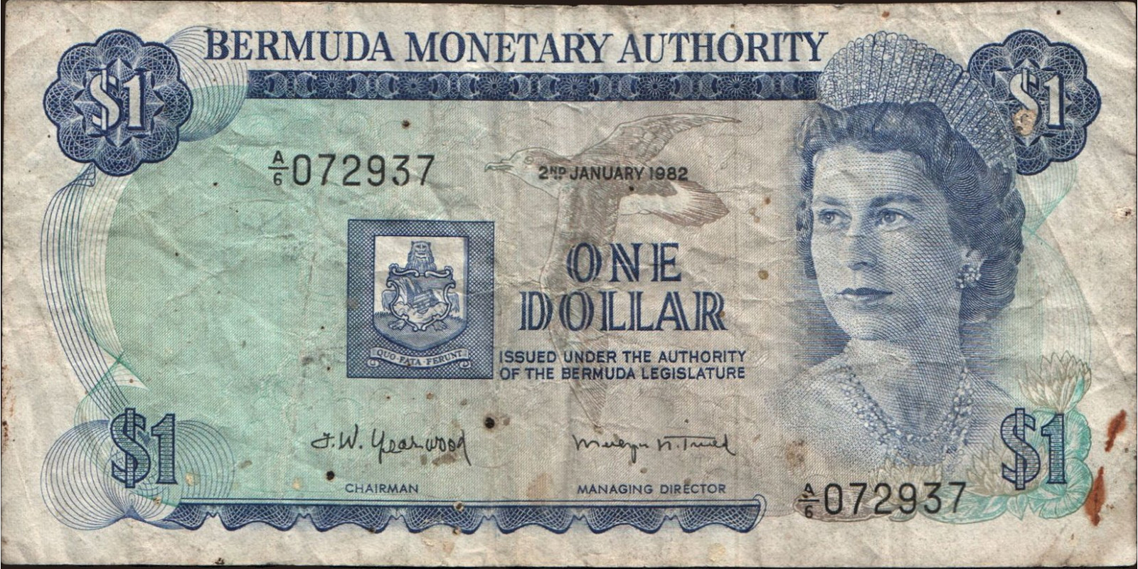 1 dollars 1982