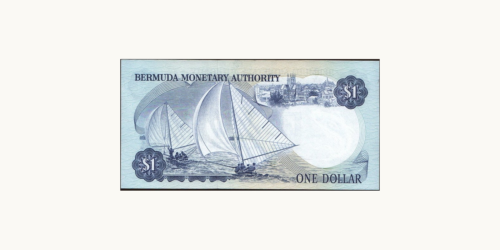 1 dollars Бермудские о-ва 1984 — Оборотная сторона