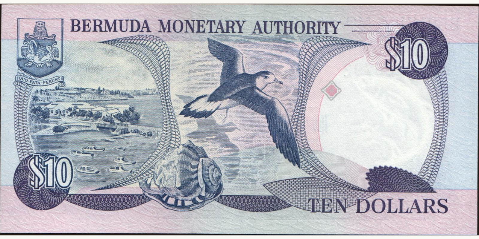 10 dollars Bermuda 1997 — Back side