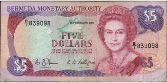 5 dollars 1989