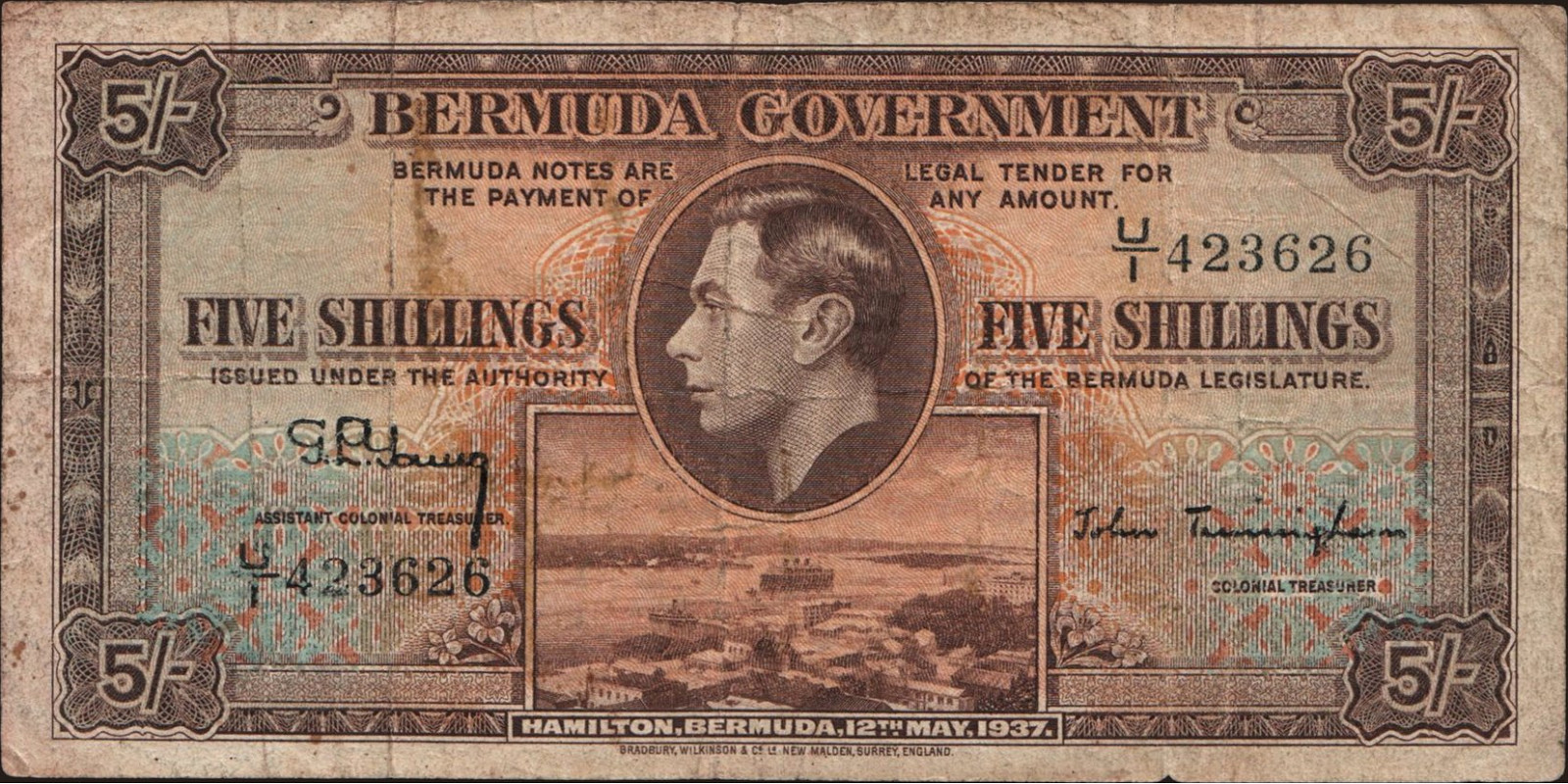 5 shilling 1937