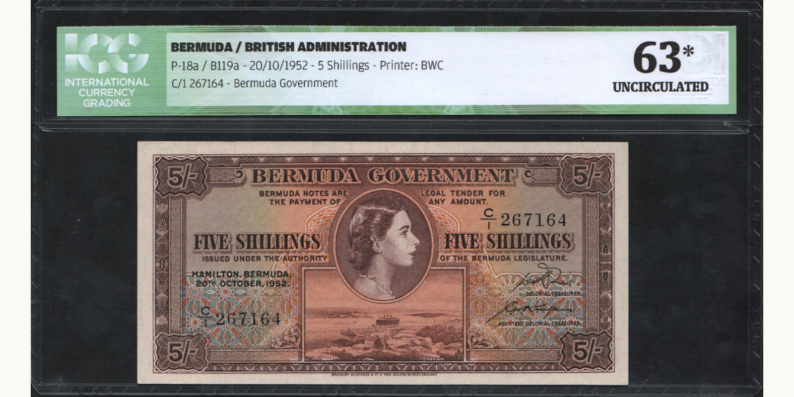 5 shilling 1952