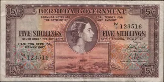 5 shillings 1957