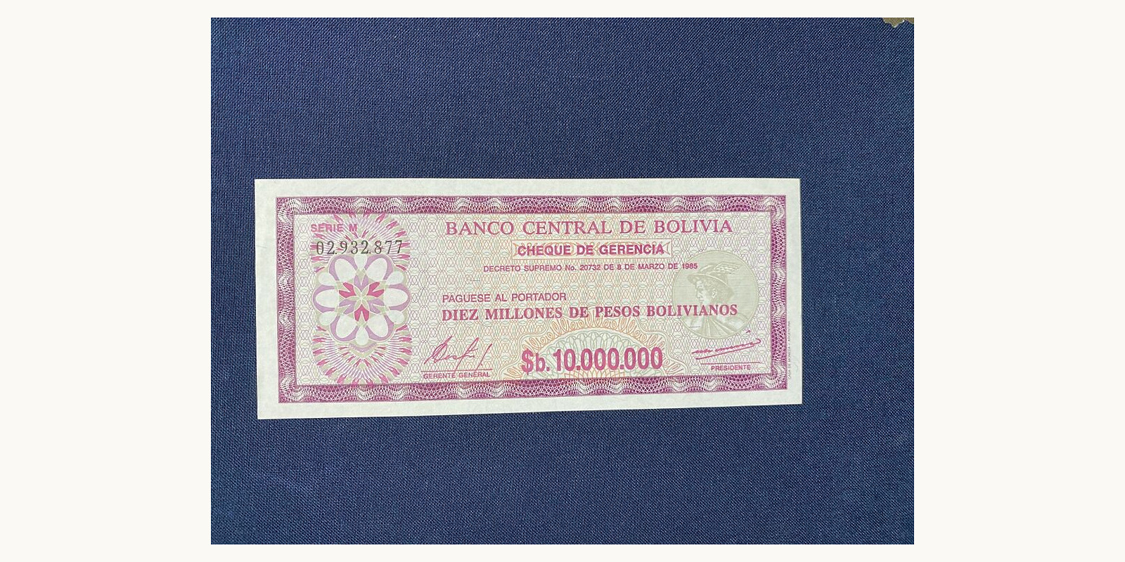 10000000 Pesos 1985