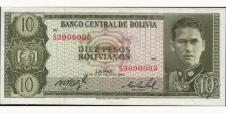10 pesos 1962