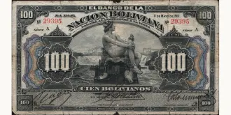 100 bolivianos 1911