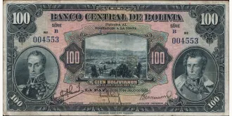 100 bolivianos 1928