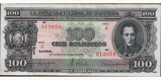 100 bolivianos 1945