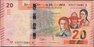 20 bolivianos 2018