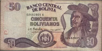 50 bolivianos 1986