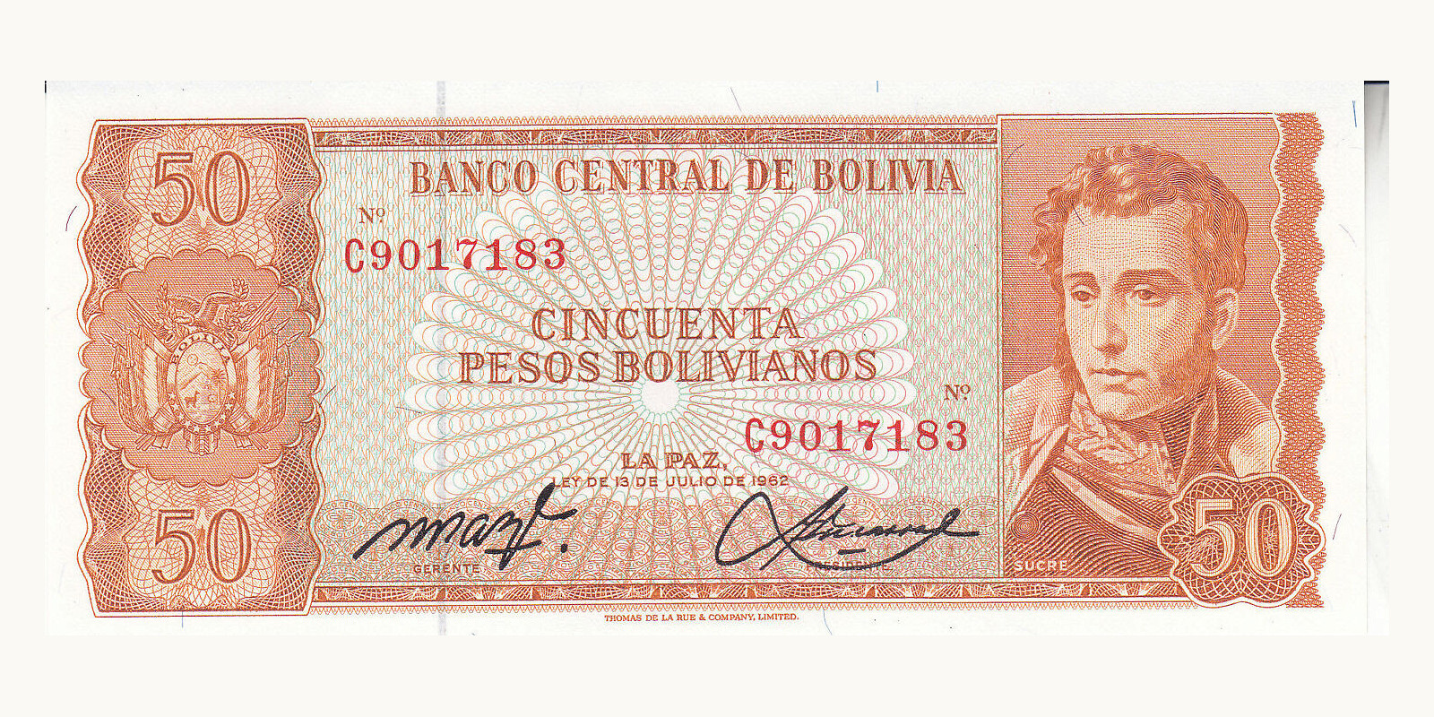 50 pesos 1962