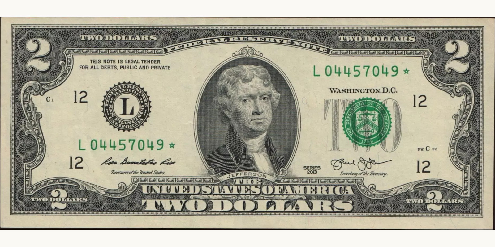 2 dollars Бонэйр, Синт-Эстатиус и Саба 2013 — Лицевая сторона