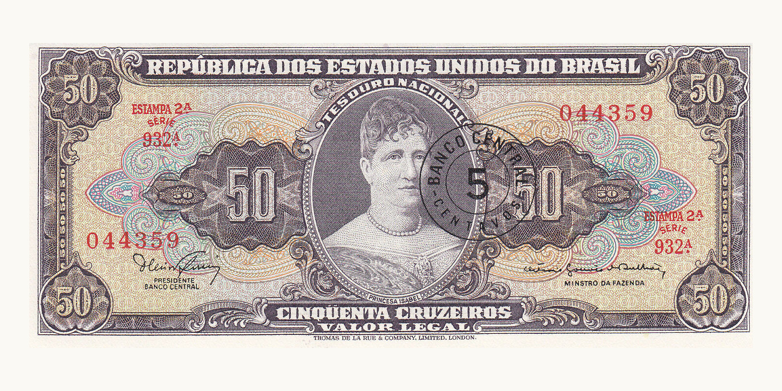 5 cruzeiros 1966