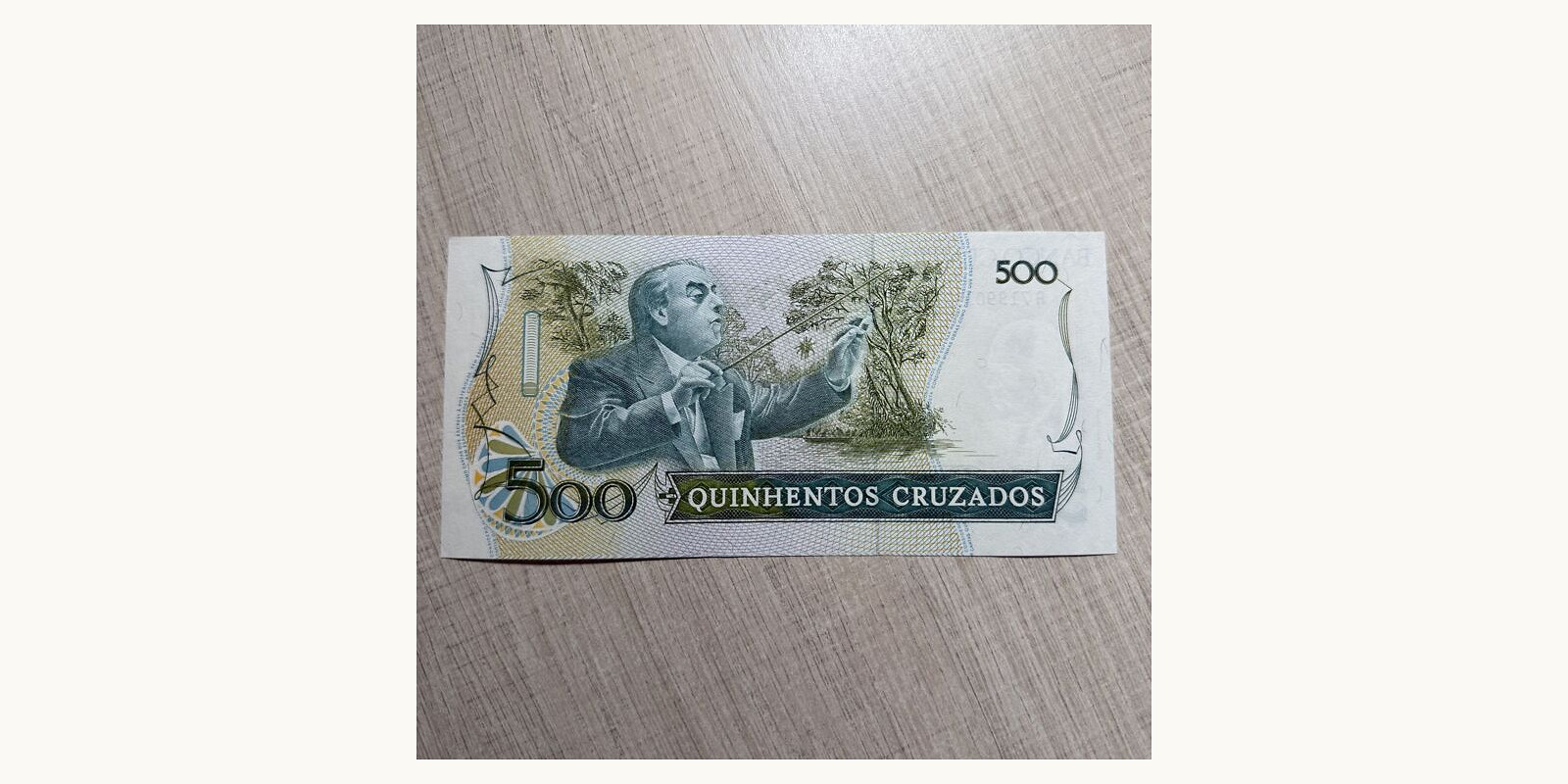 500 cruzados Brazil 1988 — Back side