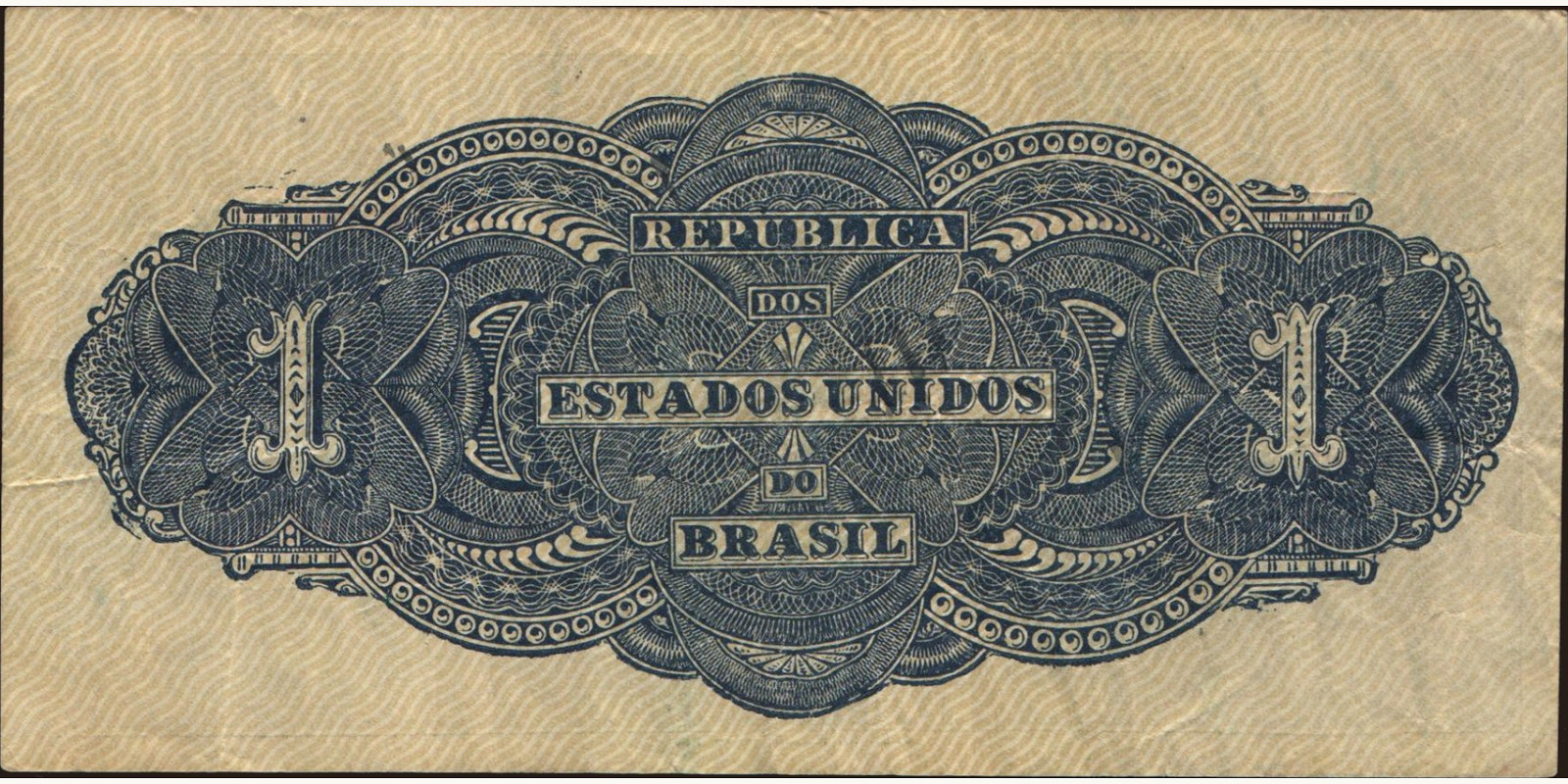 1 reis Бразилия 1921 — Оборотная сторона