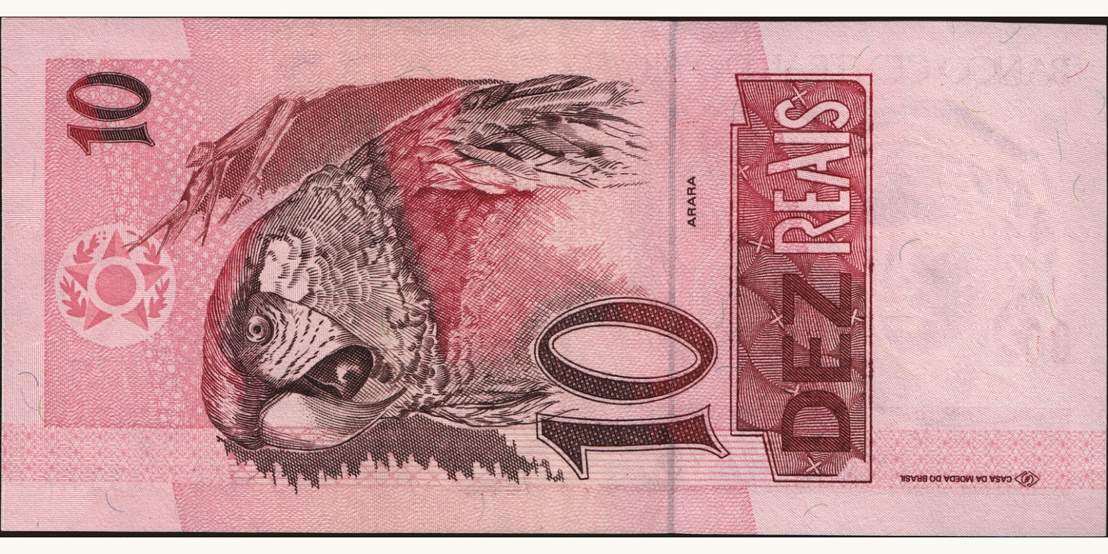 10 reais Brazil 1994 — Back side