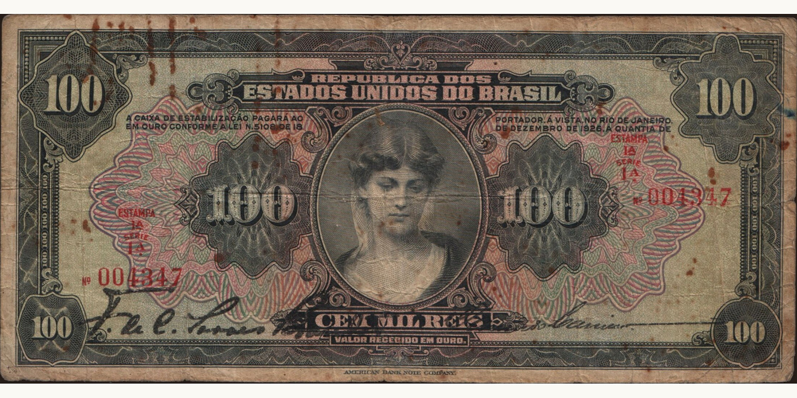 100 reis 1926