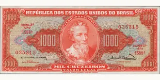 1000 cruzeiros 1963
