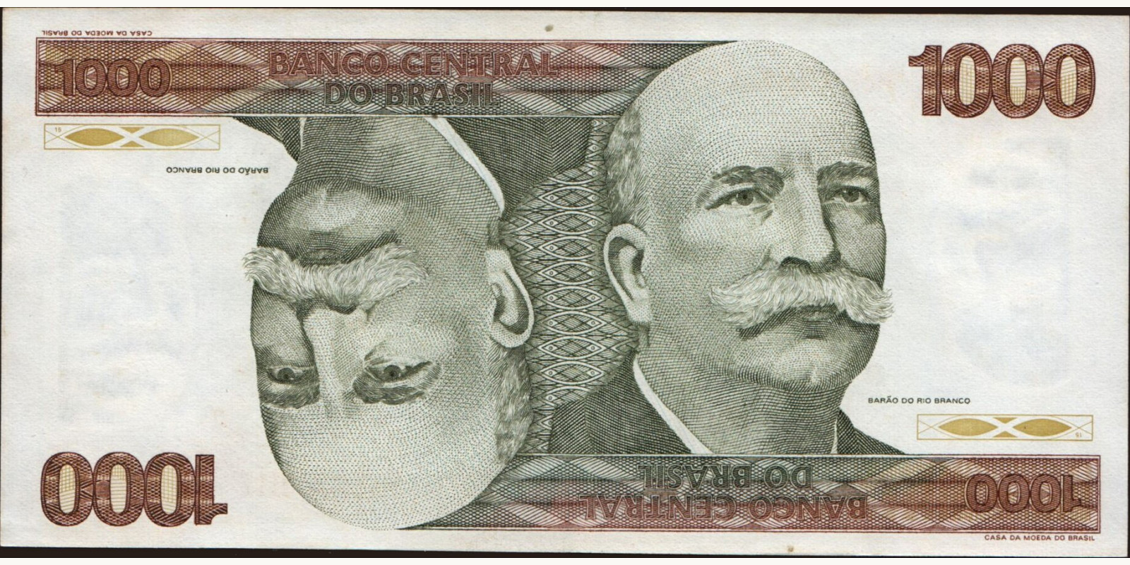1000 cruzeiros Brazil 1980 — Front side