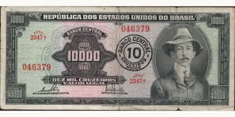 10000 cruzeiros 1967
