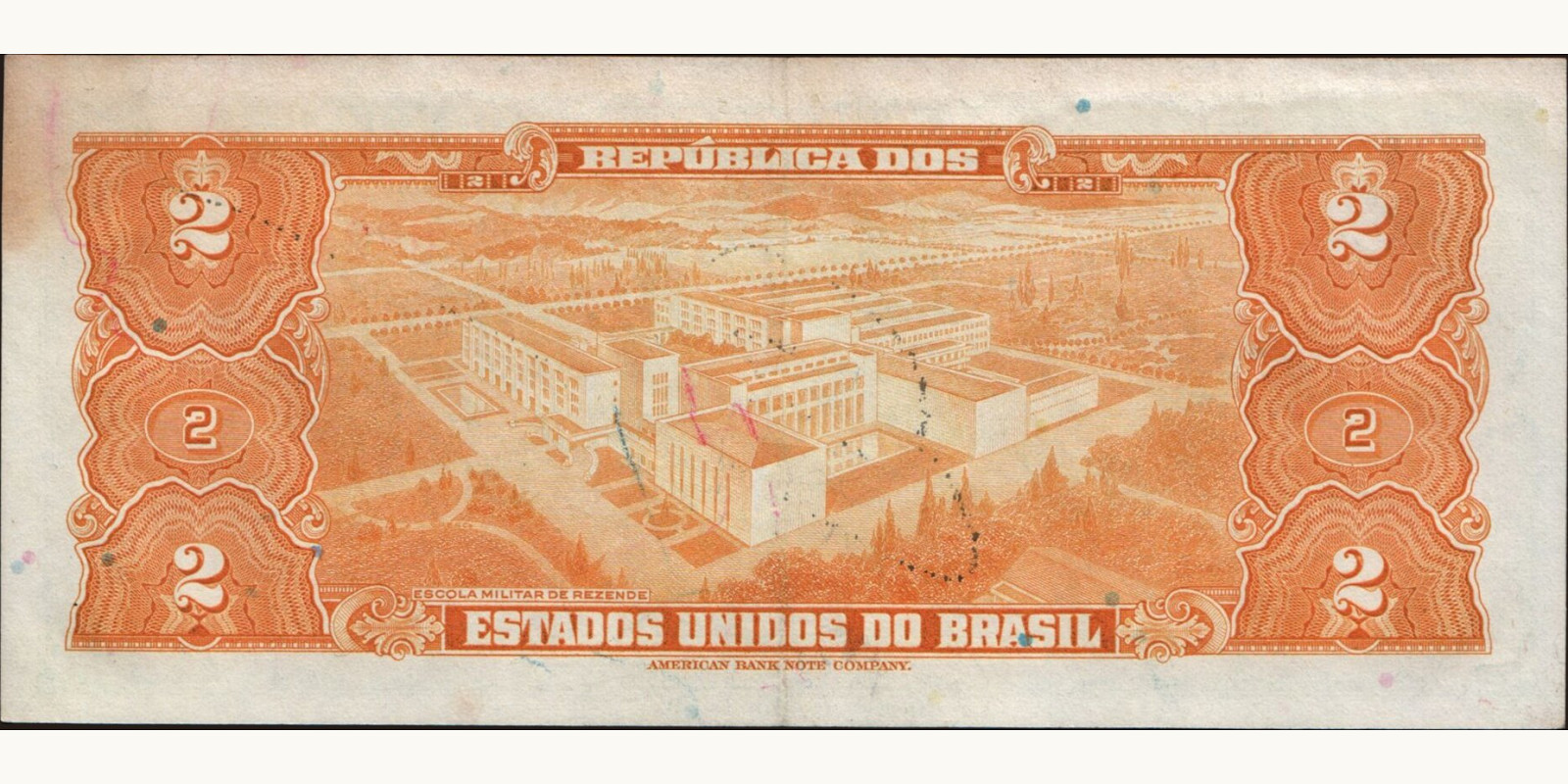 2 cruzeiros Бразилия 1944 — Оборотная сторона