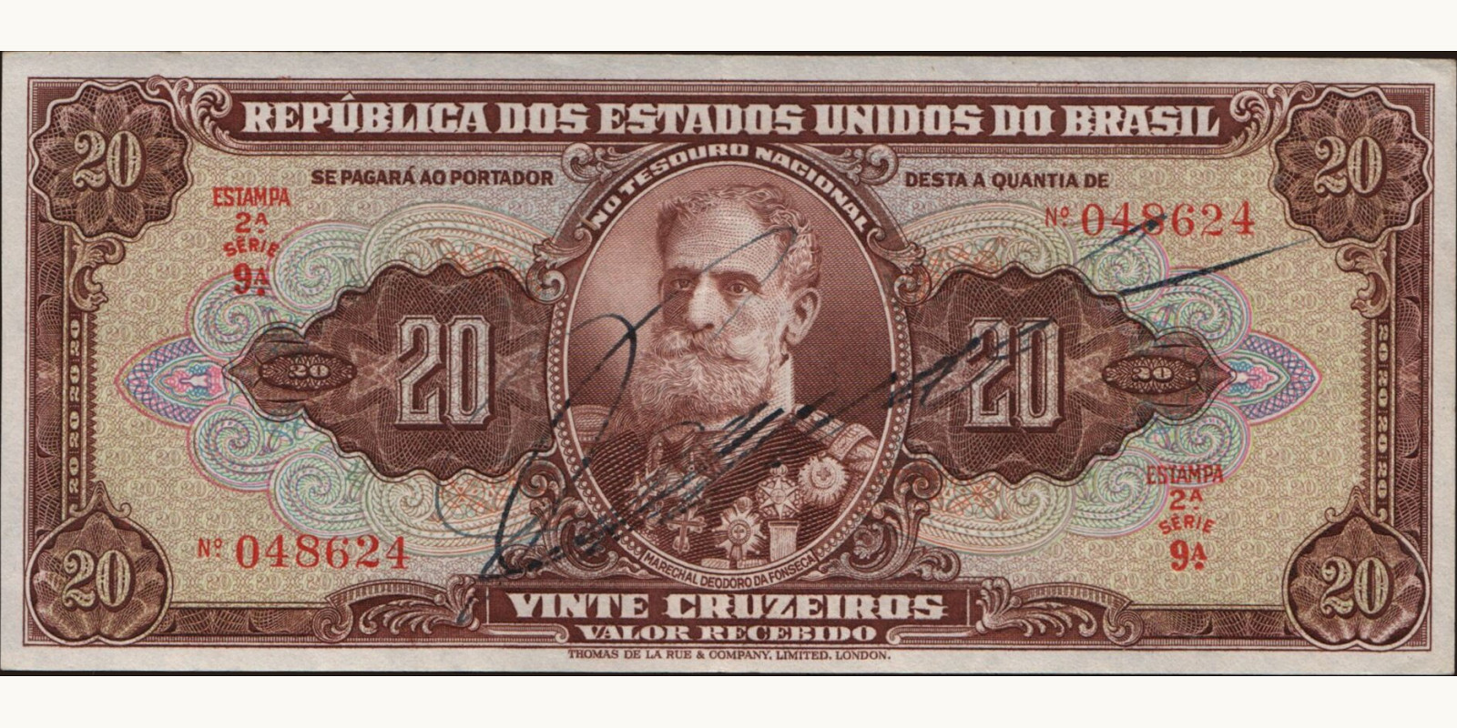 20 cruzeiros Бразилия 1950 — Лицевая сторона