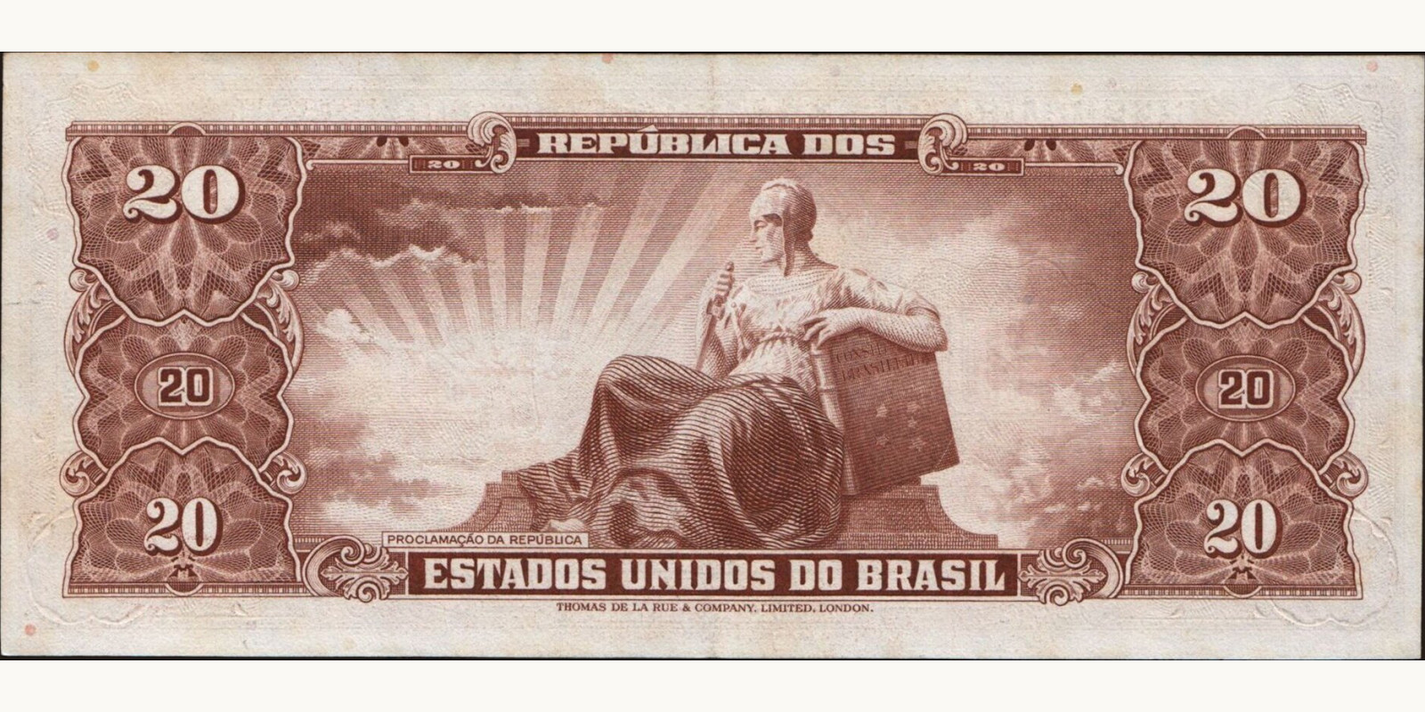 20 cruzeiros Бразилия 1960 — Оборотная сторона